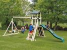 VINYL  SWINGSET AT PINE CREEK STRUCTURES IN YORK,PA.